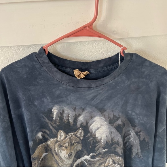 Vintage The Mountain Men's XL Wolf T-shirt - Picture 2 of 8